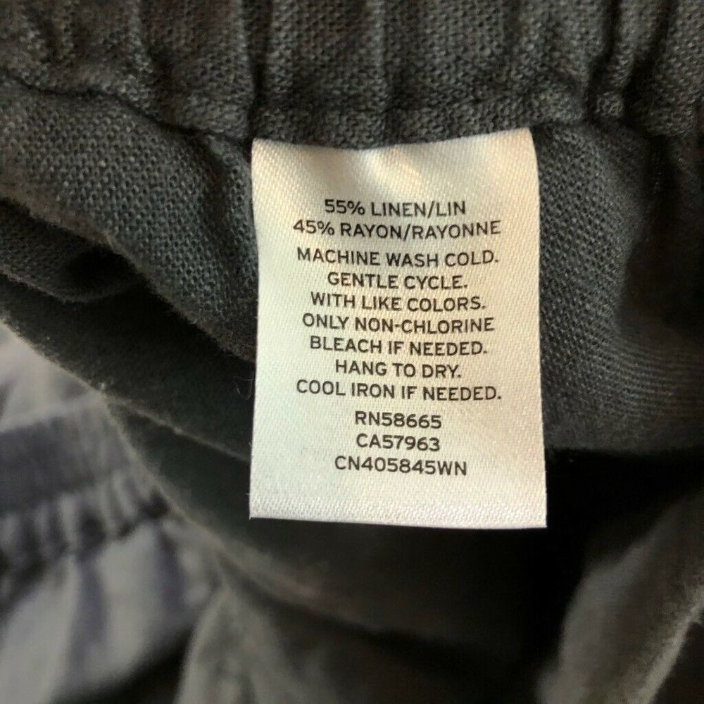 Caslon Wide Leg Cropped Linen Pants 2X - Picture 5 of 5
